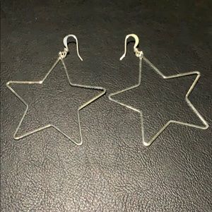 Silver Star earrings!